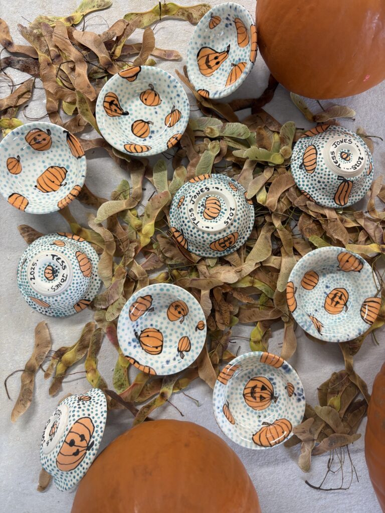 Pumpkin Minis with leaves